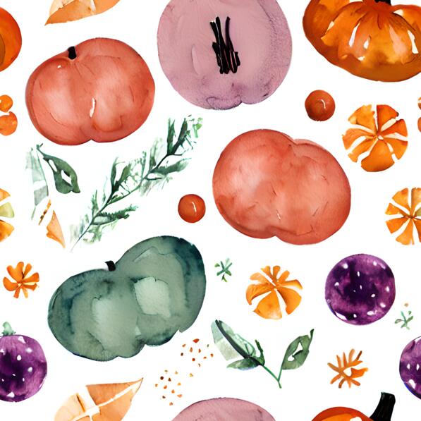 Download Colorful Fruits and Vegetables Seamless Pattern Patterns ...