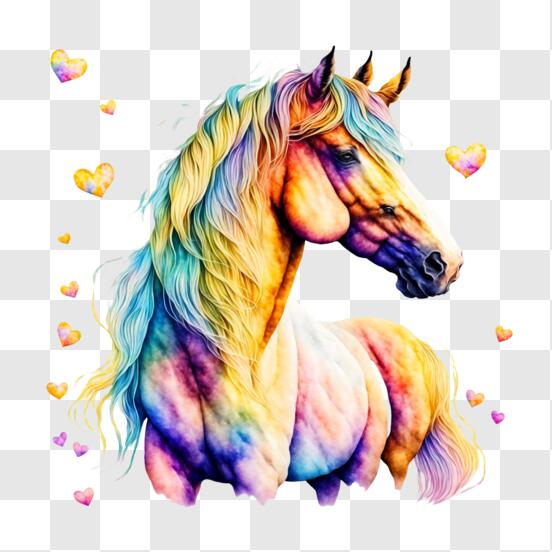 Desenho de Emoji de Cavalo Carrossel para colorir