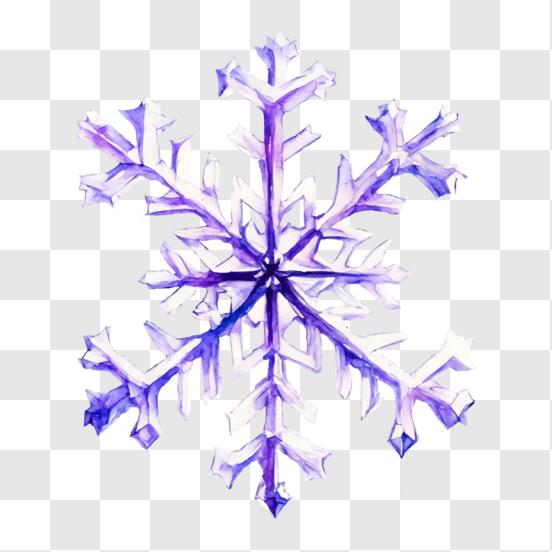 clipart de flocon de neige violet