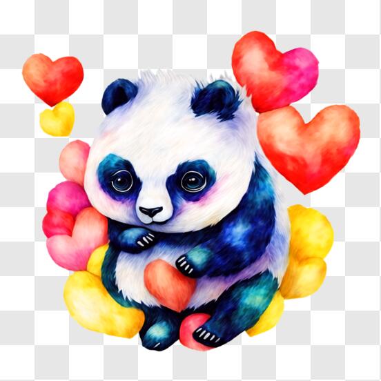 Ursinho Panda, Bordados de Coração