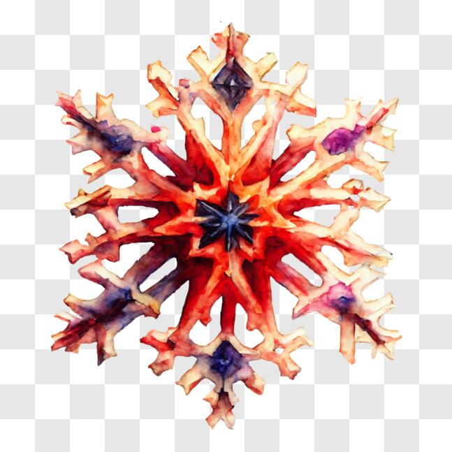 Download Colorful Snowflake Artwork PNGs Online - Creative Fabrica