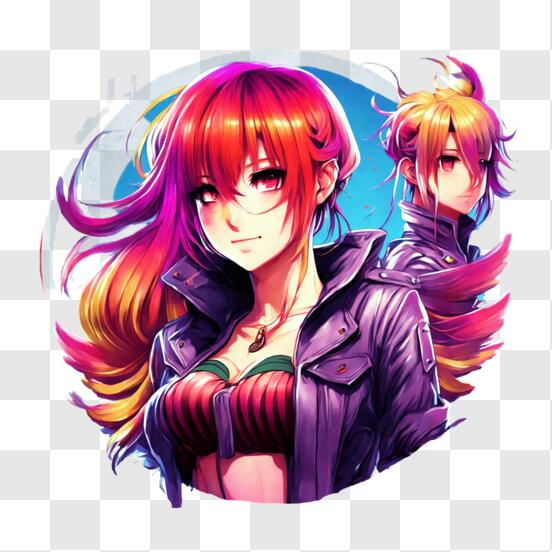 Anime Character Girl PNG Transparent, Cartoon Animation Character Girl  Purple Eyes, Anime, Character, Eye PNG Image For Free Download