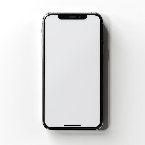 Download Smartphone with Blank Screen on Colorful Background Mockup ...