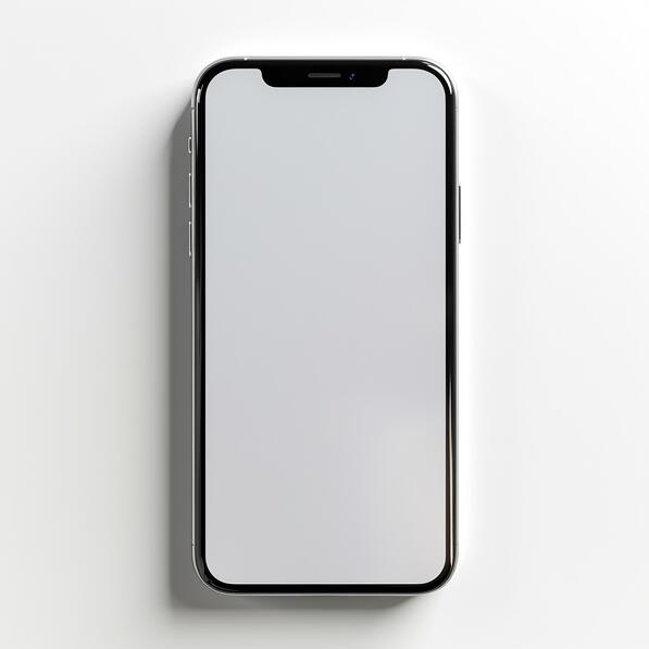 Download Mockup of a Floating Black Smartphone with Empty Screen ...