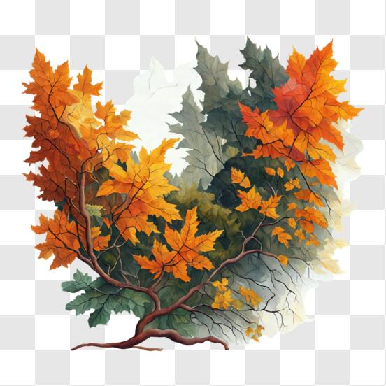 Feuilles d’automne, automne aquarelle, peinture, décor de l’automne, les  feuilles d’automne, automne, automne Bienvenue, feuilles colorées, décor de
