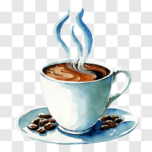 Imágenes PNG de lindas tazas de café para pintar tazas de café · Creative  Fabrica