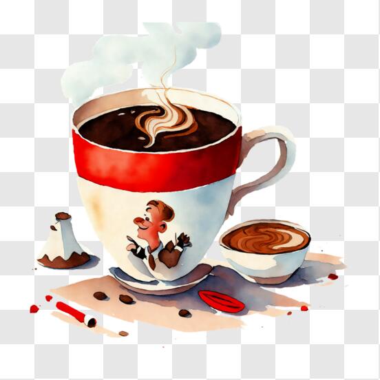 Dibujo para colorear taza de café  Tazas de cafe dibujo, Taza dibujo,  Tatuaje de taza de café
