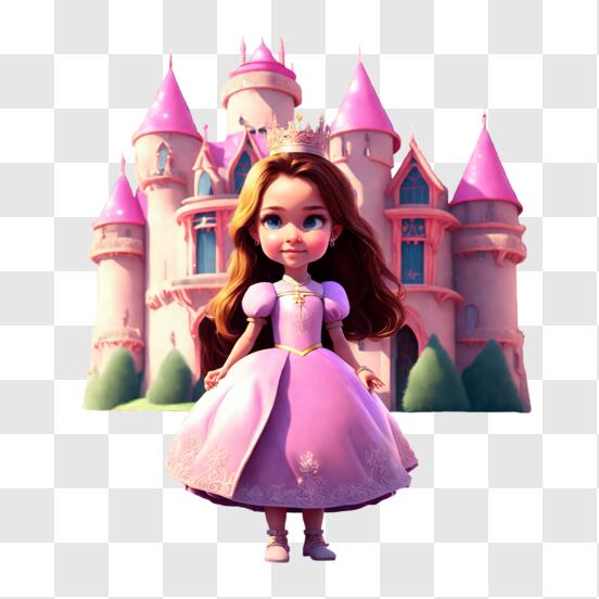 Descarga Ilustración acuarela de un castillo de la película Frozen de  Disney PNG En Línea - Creative Fabrica