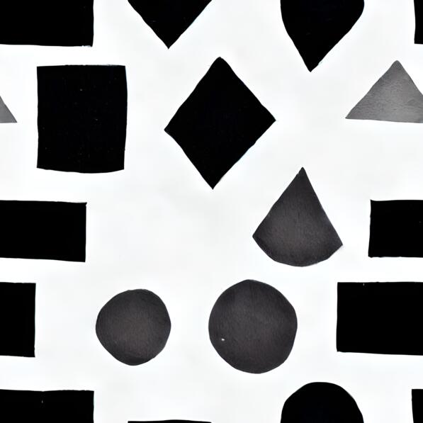 Download Abstract Black and White Pattern with Geometric Shapes ...