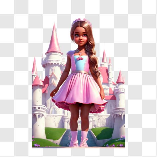 Descarga Princesa de dibujos animados frente a un castillo - Frozen de  Disney PNG En Línea - Creative Fabrica