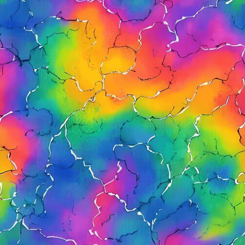Rainbow Colored Cracked Canvas Background Rainbow Colored Cracked Canvas Background thumbnail