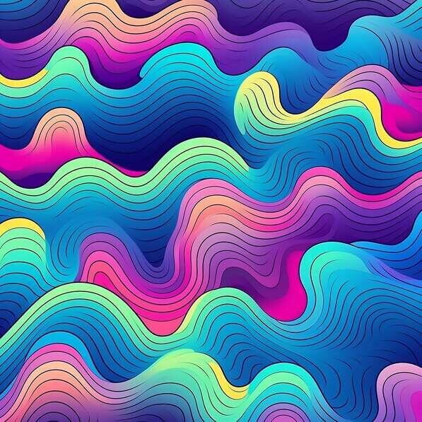 Decorative Waves Download Colorful Abstract Wave Pattern for Decorative Purposes ...