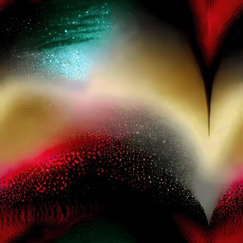 Pintura Abstrata em Forma de Coração com Cores Vibrantes Pintura Abstrata em Forma de Coração com Cores Vibrantes thumbnail