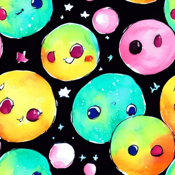 Colorful Cartoon Planets Seamless Pattern Colorful Cartoon Planets Seamless Pattern thumbnail