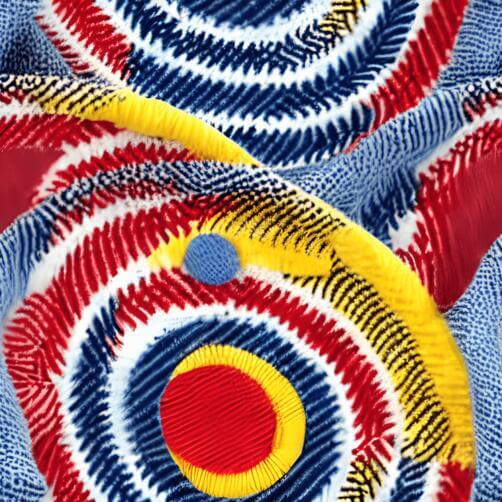 Tecido colorido inspirado na África com padrões geométricos Tecido colorido inspirado na África com padrões geométricos thumbnail