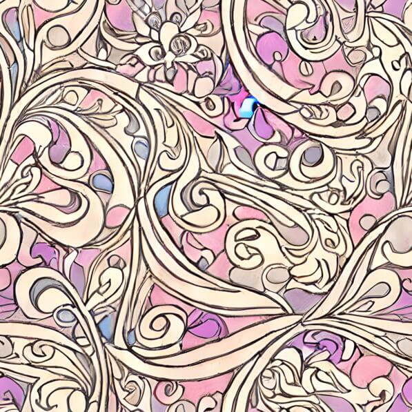 Old Rode Motiff Télécharger Motif sans couture avec des tourbillons de couleurs rose ...