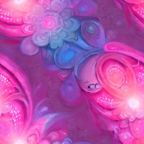 Abstract Pink Floral Pattern on Blue and Purple Background Abstract Pink Floral Pattern on Blue and Purple Background thumbnail