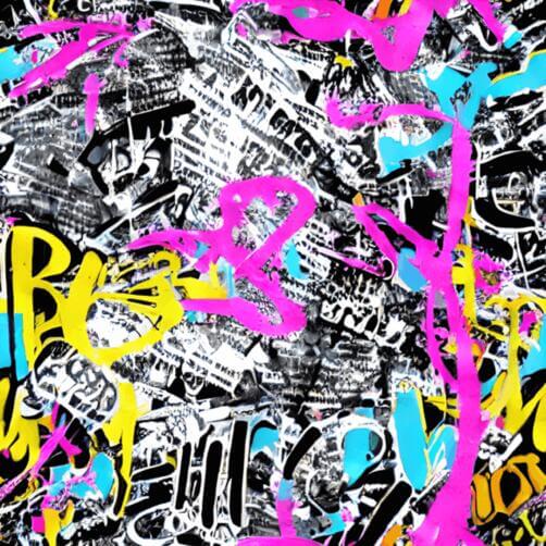 Colorful Graffiti Wall with Various Designs Colorful Graffiti Wall with Various Designs thumbnail