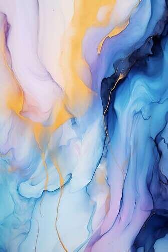 Colorful Abstract Painting with Swirling Liquids Colorful Abstract Painting with Swirling Liquids thumbnail