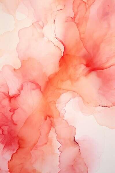 Download Abstract Painting with Red and Pink Ink on White Background ...