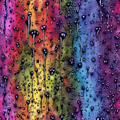 Abstract Painting of Rain Drops on Glass Wall Art Abstract Painting of Rain Drops on Glass Wall Art thumbnail