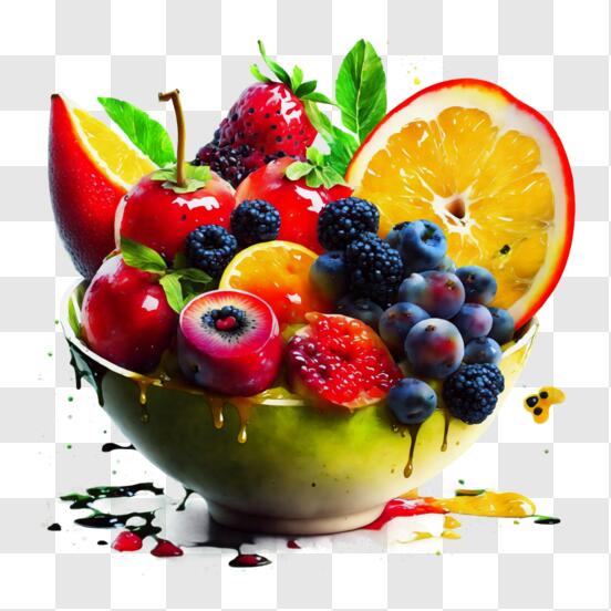 Fresh fruit basket fresh fruits basket colorful fruits green fruits png  transparent background Ai Generated 24991947 PNG