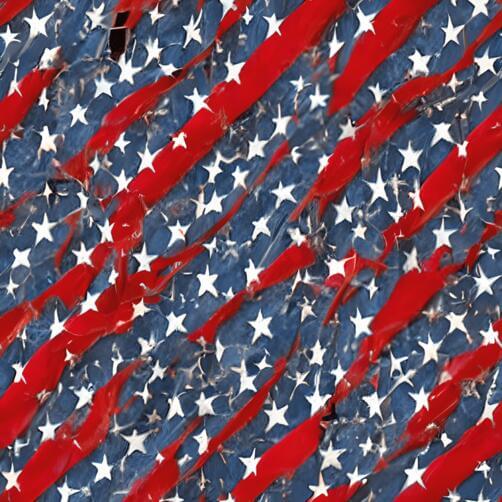 Torn American Flag with Scattered Stars Torn American Flag with Scattered Stars thumbnail