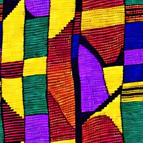Close-up of Vibrant African Textile Close-up of Vibrant African Textile thumbnail