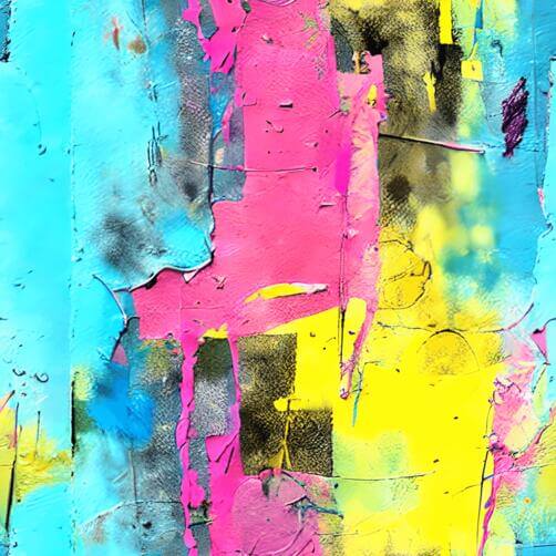 Abstract Painting with Bright Colors and Textures Abstract Painting with Bright Colors and Textures thumbnail