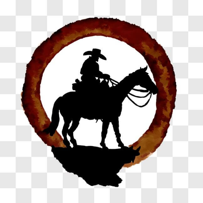 Download Authentic Cowboy Emblem - Western Culture and History PNG ...