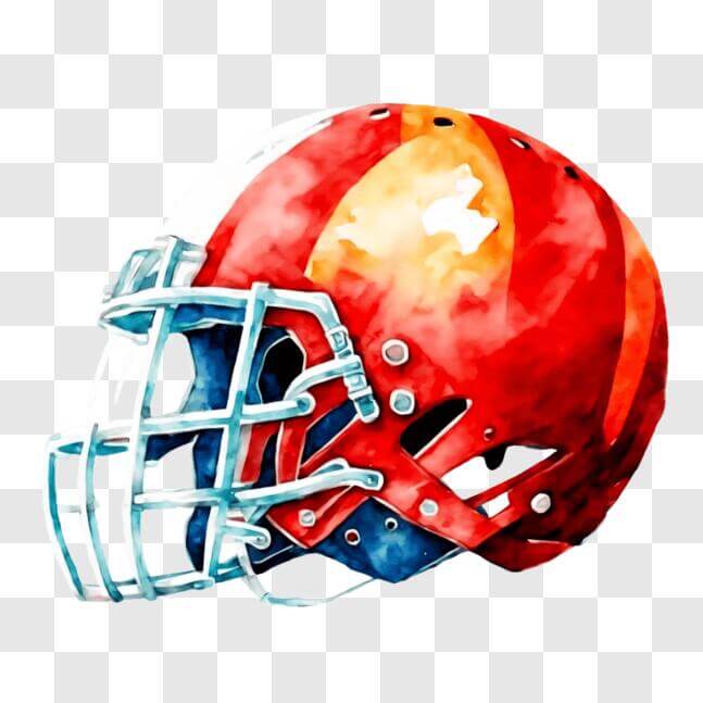 Download Colorful Football Helmet Artwork PNG Online Creative Fabrica