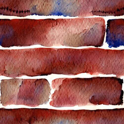 Colorful Watercolor Painting of Bricks Colorful Watercolor Painting of Bricks thumbnail
