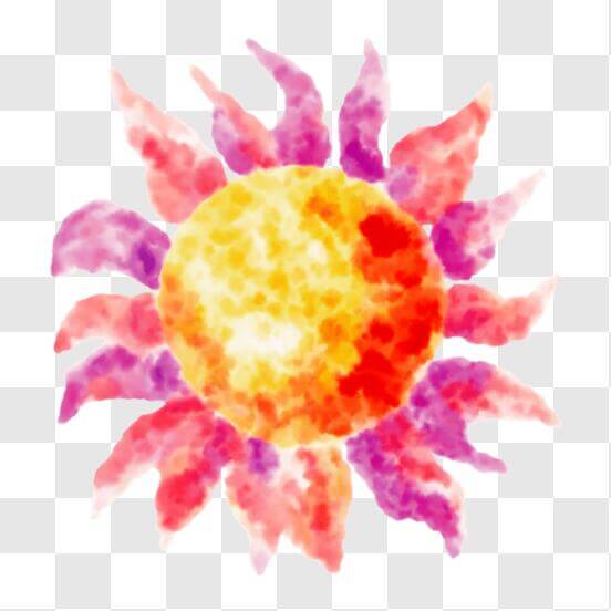 Download Bright and Colorful Sun Art PNGs Online - Creative Fabrica
