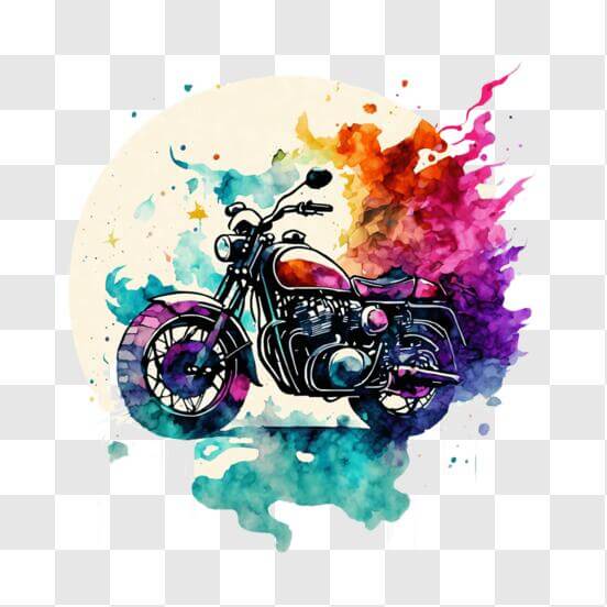 Baixe Corrida de moto de trilha colorida PNG - Creative Fabrica