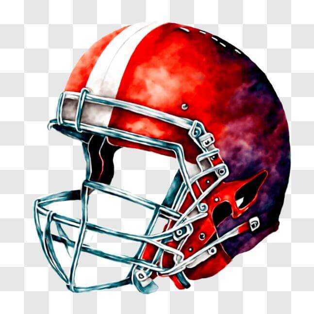 Download Football Helmet Artwork with Clouds Background PNG Online Creative Fabrica