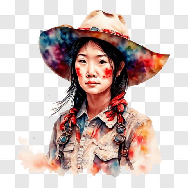 Download Watercolor Painting of Asian Woman from 'The Walking Dead ...