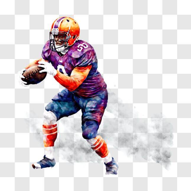 Download Football Player in Action PNG Online - Creative Fabrica