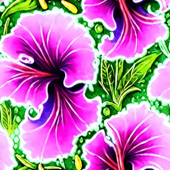 Download Seamless pattern of pink flowers with green leaves Patterns ...