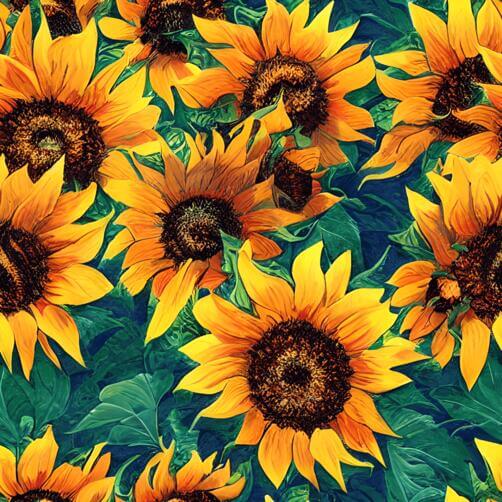 Seamless Sunflower Pattern Seamless Sunflower Pattern thumbnail