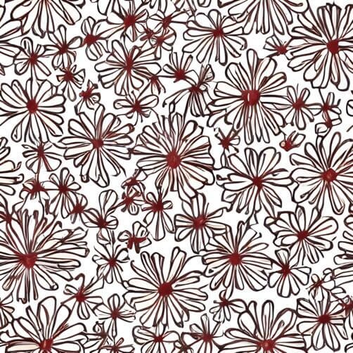 Red and Brown Flower Seamless Pattern on White Background Red and Brown Flower Seamless Pattern on White Background thumbnail