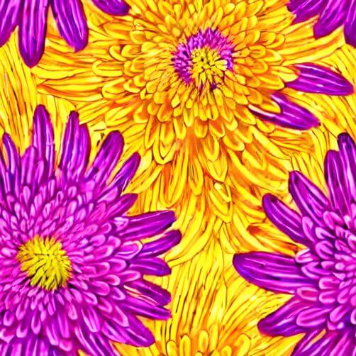 Purple and Yellow Daisy Flower Seamless Pattern Purple and Yellow Daisy Flower Seamless Pattern thumbnail