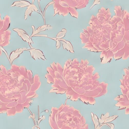 Blue Background with Pink Floral Pattern Blue Background with Pink Floral Pattern thumbnail