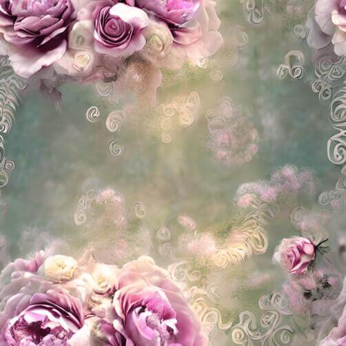 Abstract Floral Arrangement with Pink and Purple Roses Abstract Floral Arrangement with Pink and Purple Roses thumbnail