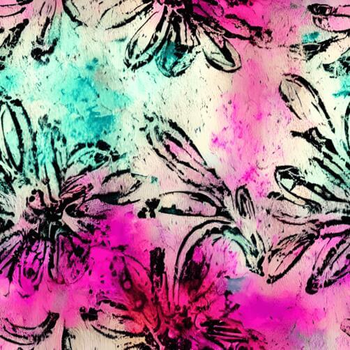 Colorful Floral Pattern with Pink, Blue, and Purple Flowers Colorful Floral Pattern with Pink, Blue, and Purple Flowers thumbnail