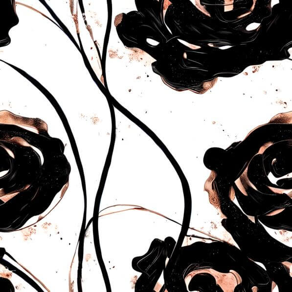 Download Black and White Floral Pattern with Roses Patterns Online ...