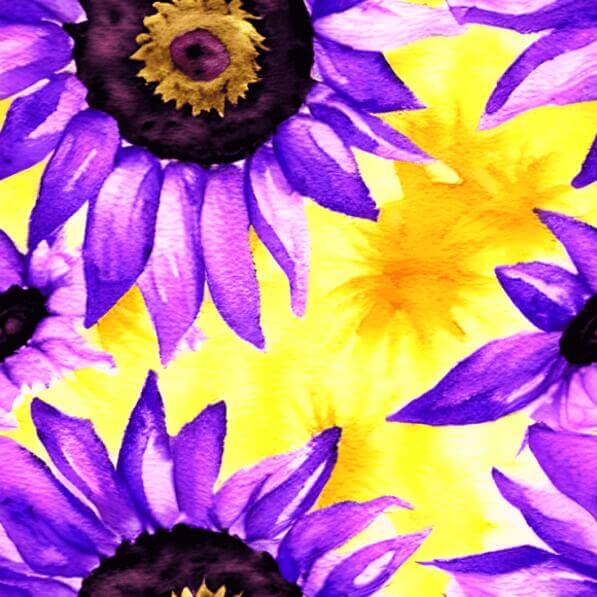 Download Abstract Floral Watercolor Painting of Sunflowers Patterns ...