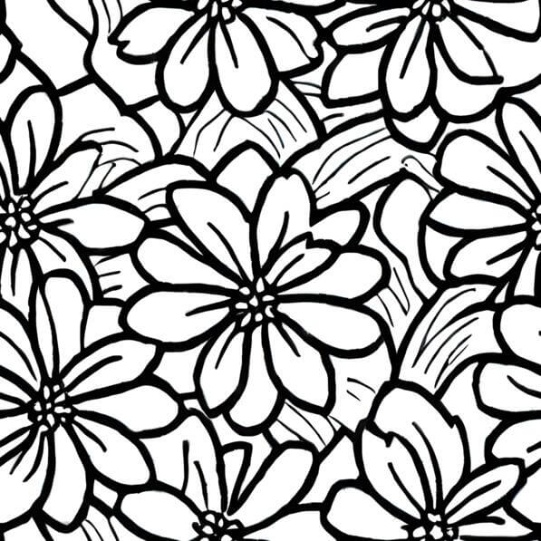 Download Black and white seamless flower pattern Patterns Online ...
