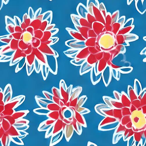 Blue Background with Floral Pattern Blue Background with Floral Pattern thumbnail