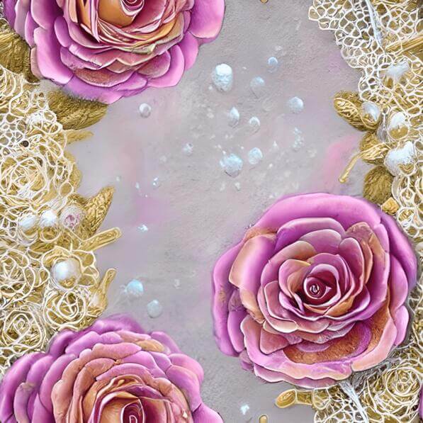 Patten's Pink Roses Download Colorful Floral Pattern with Pink Roses and Pearls Patterns ...
