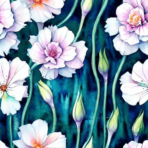 Seamless Floral Pattern - White, Pink, and Purple Flowers Seamless Floral Pattern - White, Pink, and Purple Flowers thumbnail